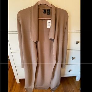 Nude duster jacket
